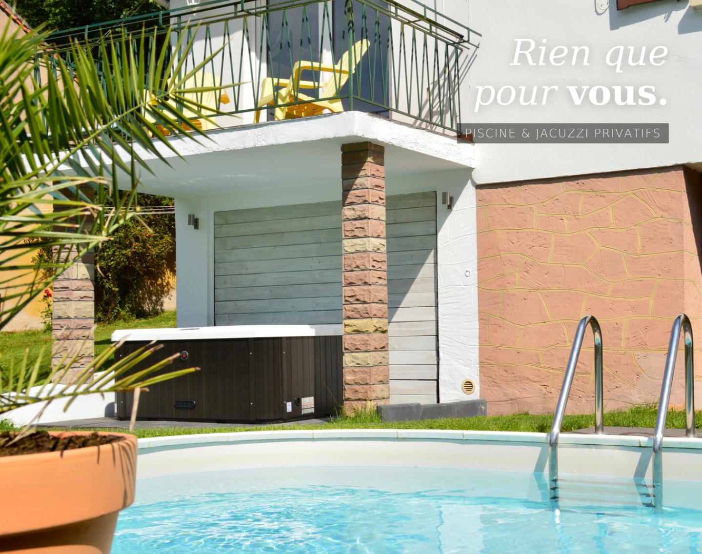 Piscine privée et jacuzzi – gîte exclusif Sturzelbronn Vosges du Nord Alsace-Moselle