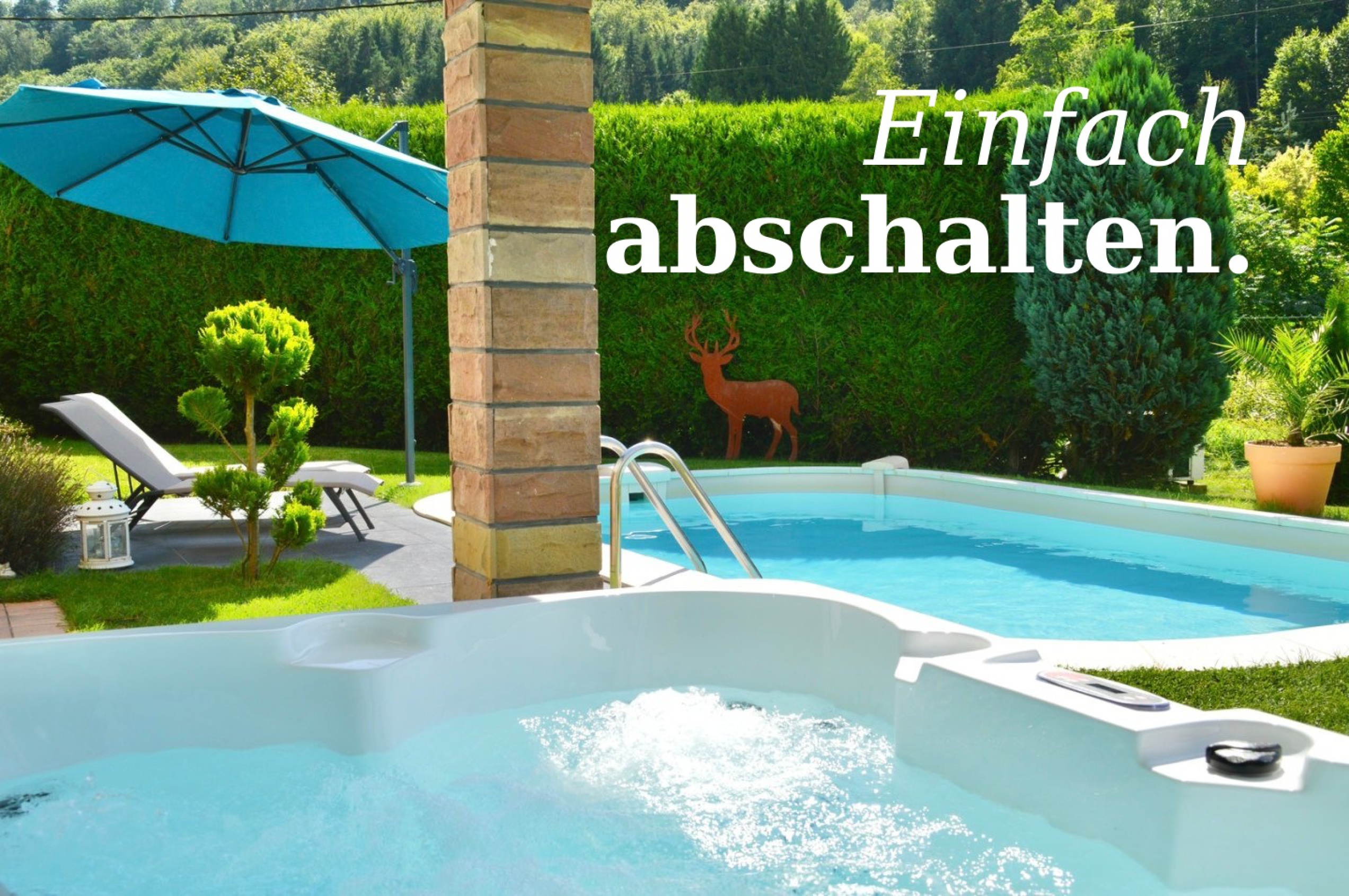 Privater Pool und Jacuzzi – exklusives Ferienhaus Sturzelbronn Nordvogesen Elsass